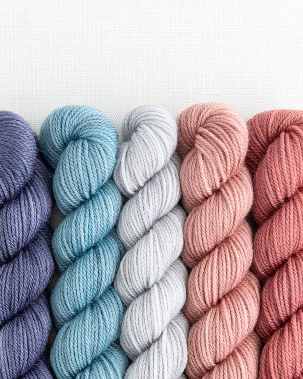 SweetGeorgia Yarns Mini-Skein Yarn Sets Modern Desert Party of Five / Tough Love / Mini-Skein Set
