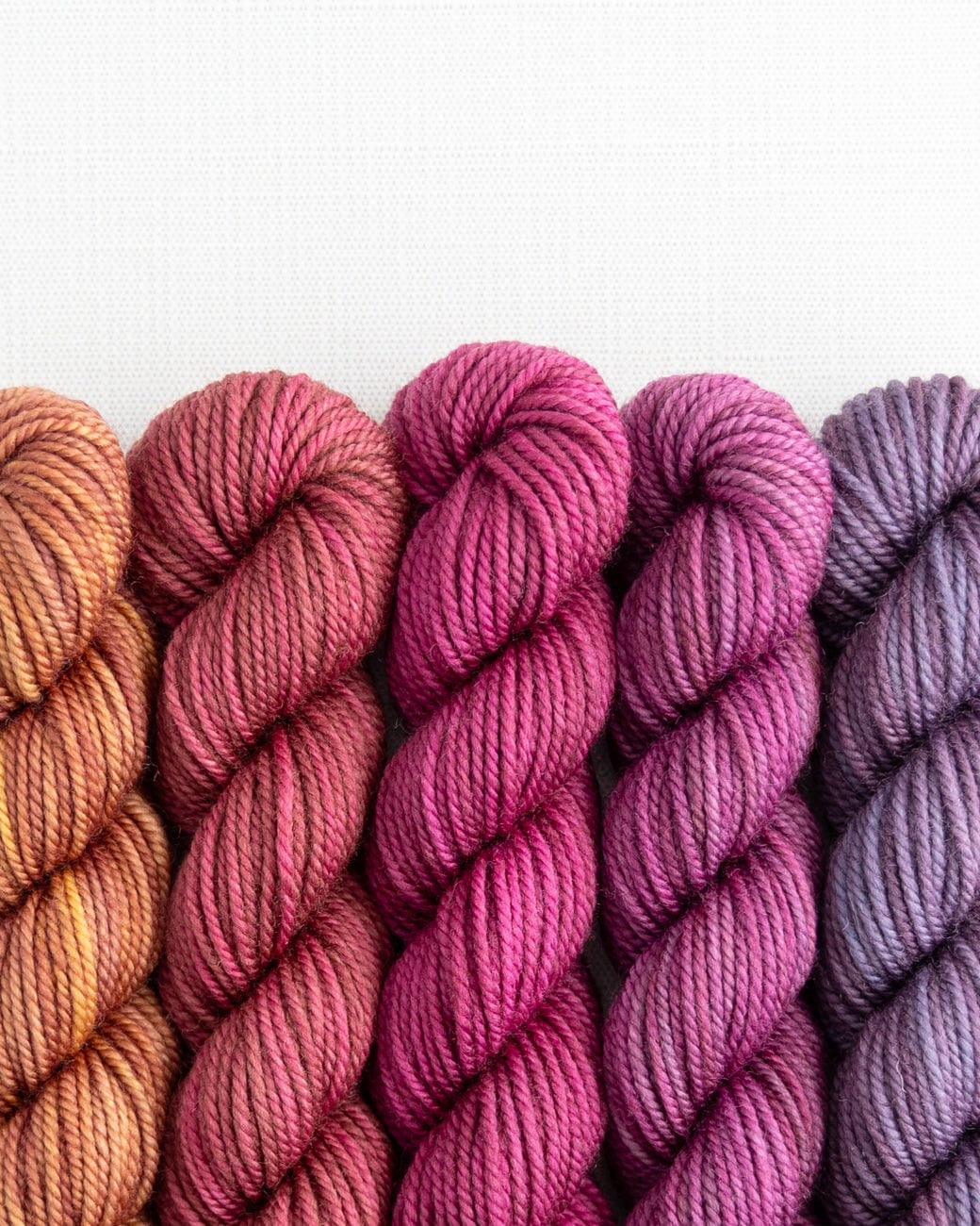 SweetGeorgia Yarns Mini-Skein Yarn Sets Spilling Secrets Party of Five / Superwash DK / Mini-Skein Set