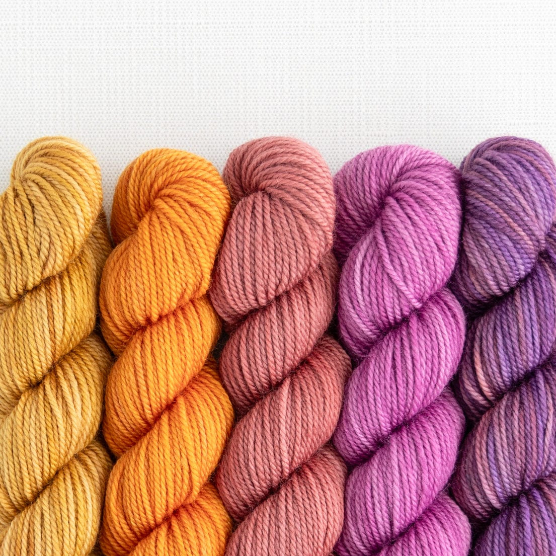 SweetGeorgia Yarns Mini-Skein Yarn Sets Spring Fling Party of Five / Tough Love / Mini-Skein Set