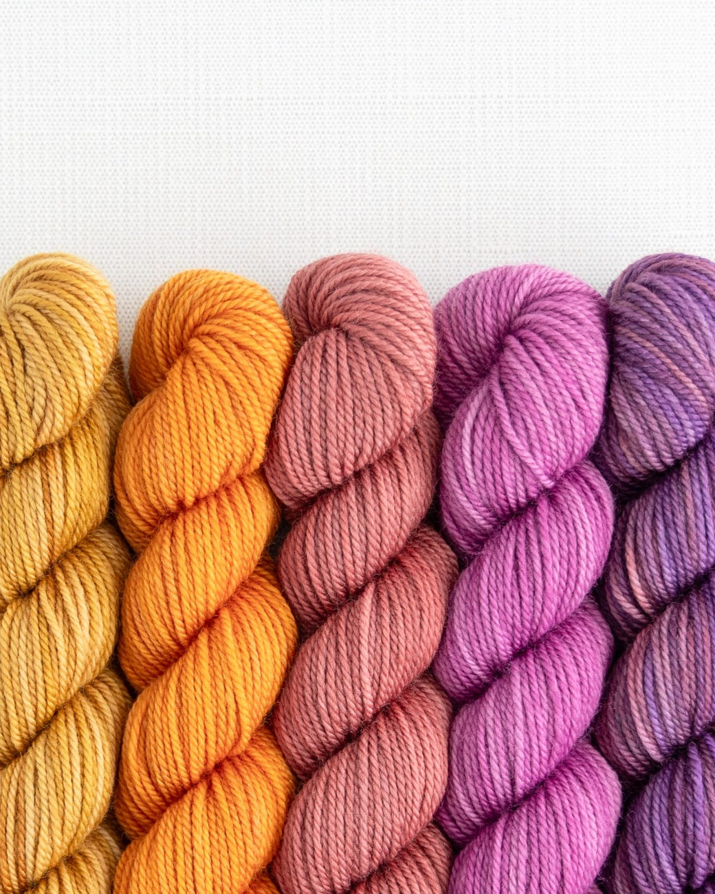 SweetGeorgia Yarns Mini-Skein Yarn Sets Spring Fling Party of Five / Tough Love / Mini-Skein Set