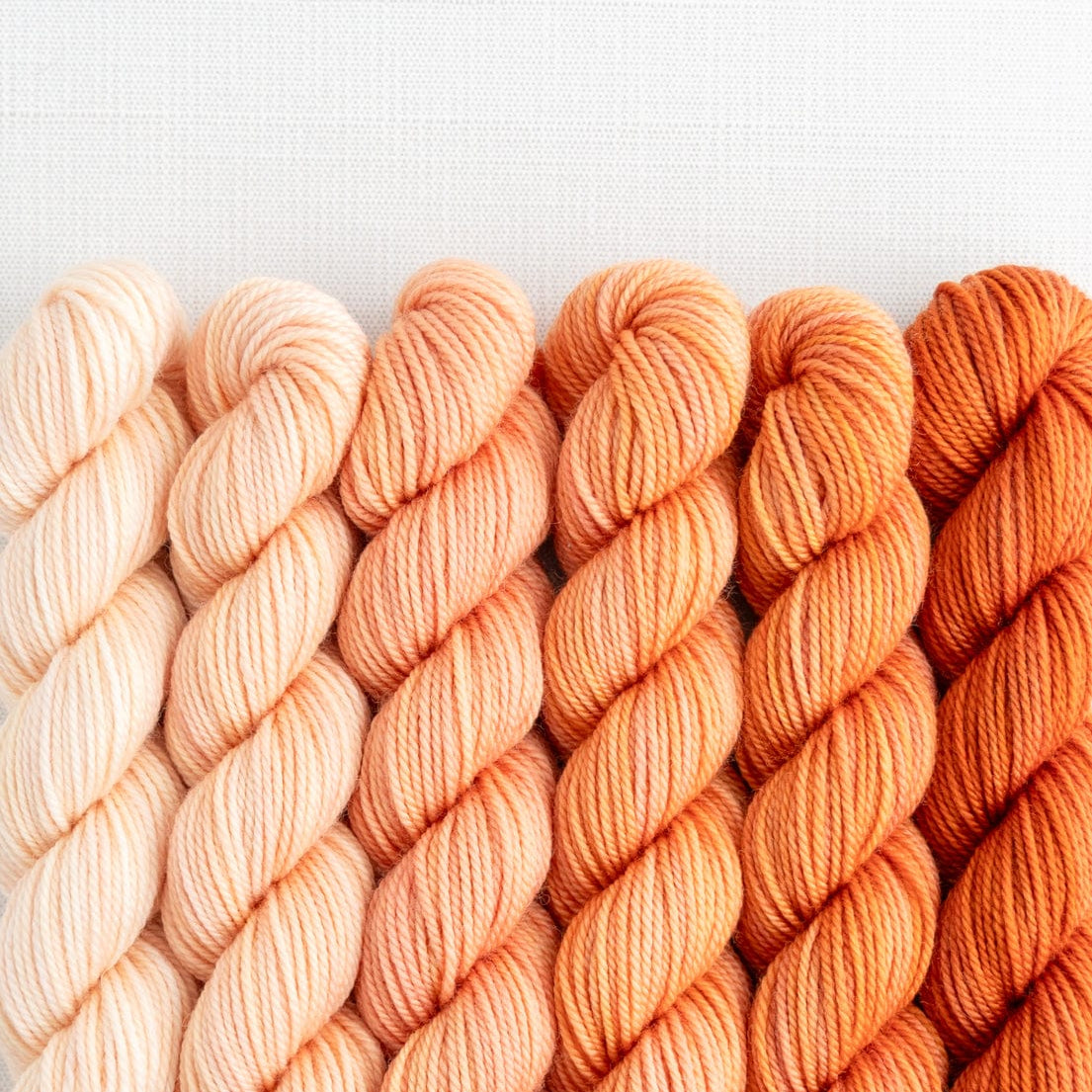 SweetGeorgia Yarns Mini-Skein Yarn Sets Sunkissed Fade Mini Colour Fade / Tough Love Sock