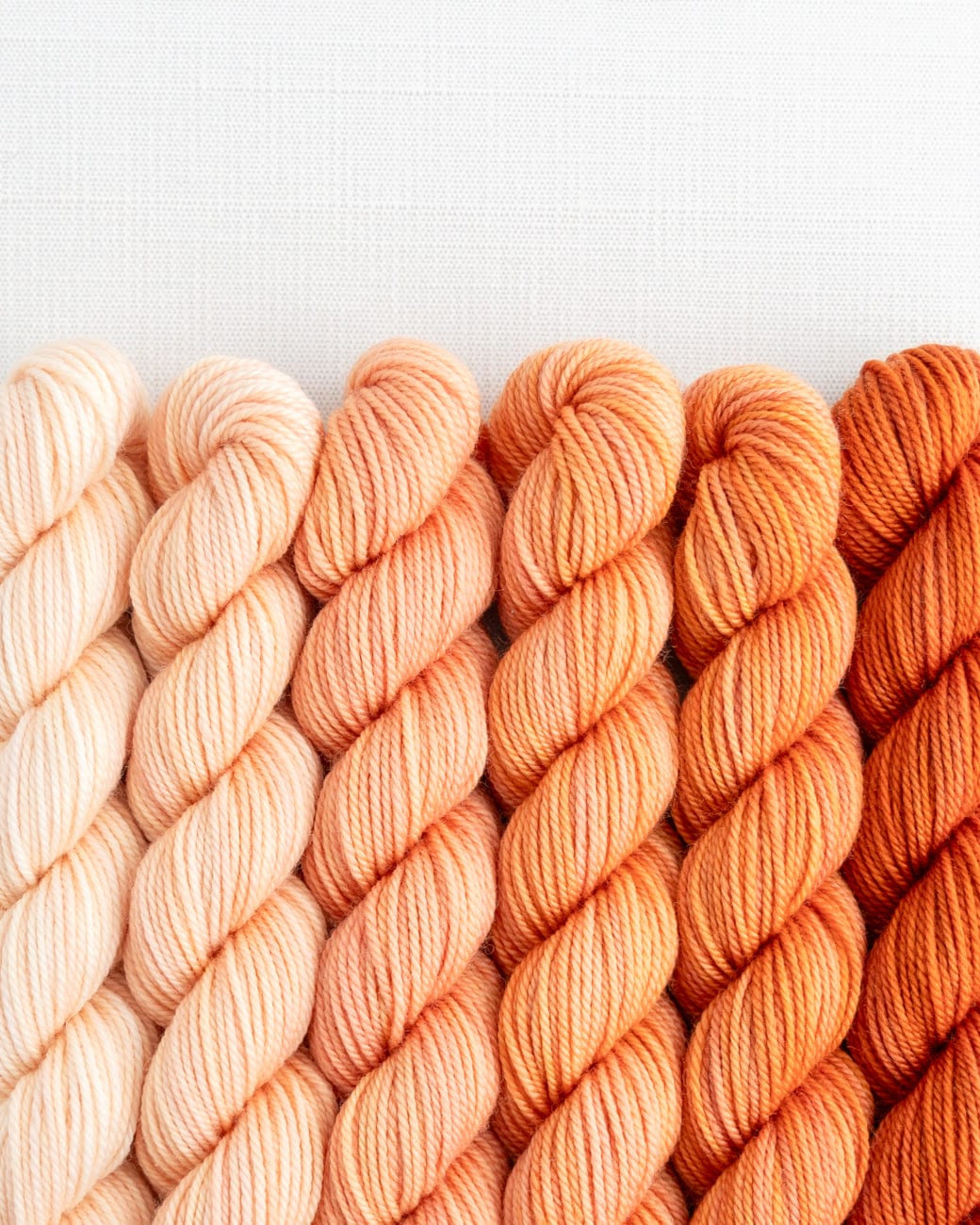 SweetGeorgia Yarns Mini-Skein Yarn Sets Sunkissed Fade Mini Colour Fade / Tough Love Sock