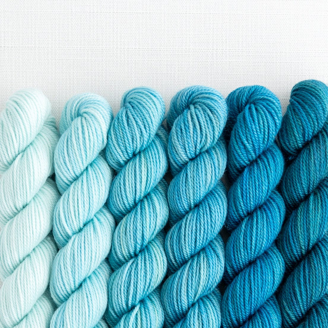 SweetGeorgia Yarns Mini-Skein Yarn Sets Swell Fade Mini Colour Fade / Tough Love Sock