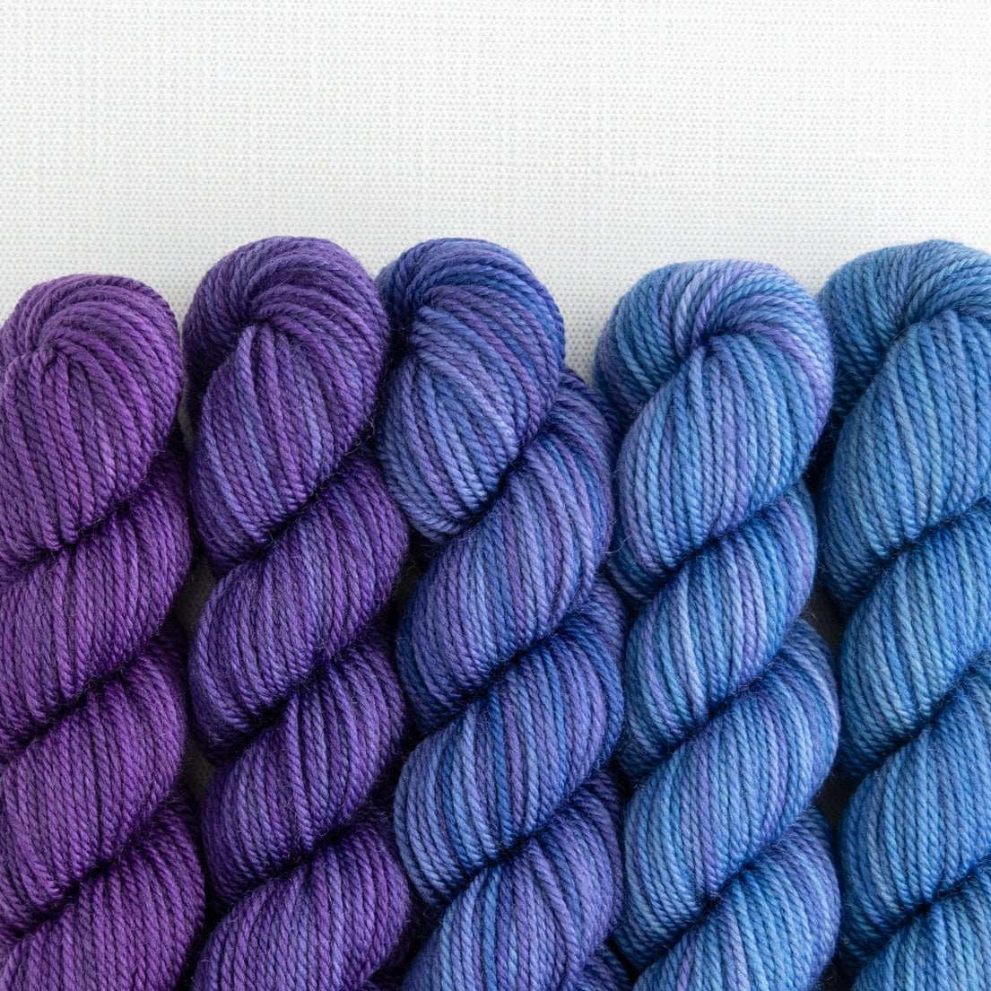 SweetGeorgia Yarns Mini-Skein Yarn Sets Whisper Party of Five / Tough Love / Mini-Skein Set