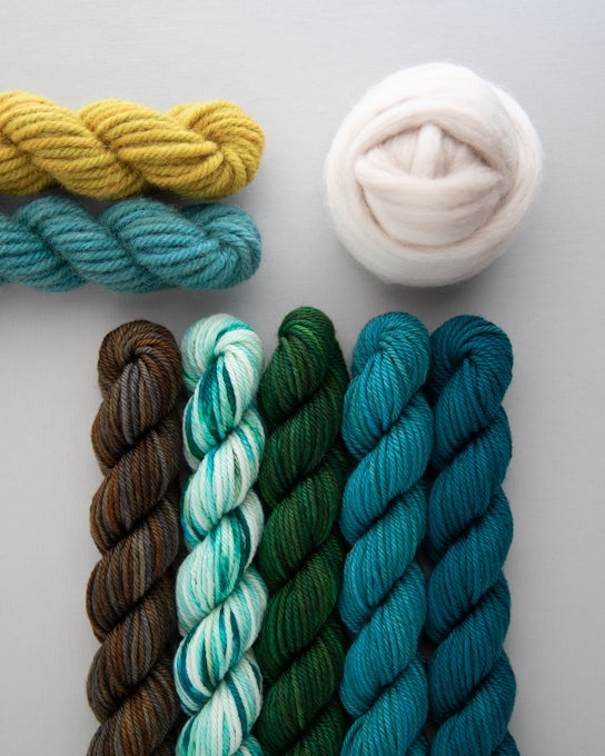 SweetGeorgia Yarns SOS Kits Cool Modern Punch Needle Kit