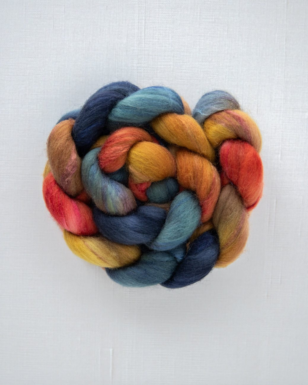 SweetGeorgia Yarns Spinning Fibre Polwarth+Silk / Banff Bonfire True North Collection