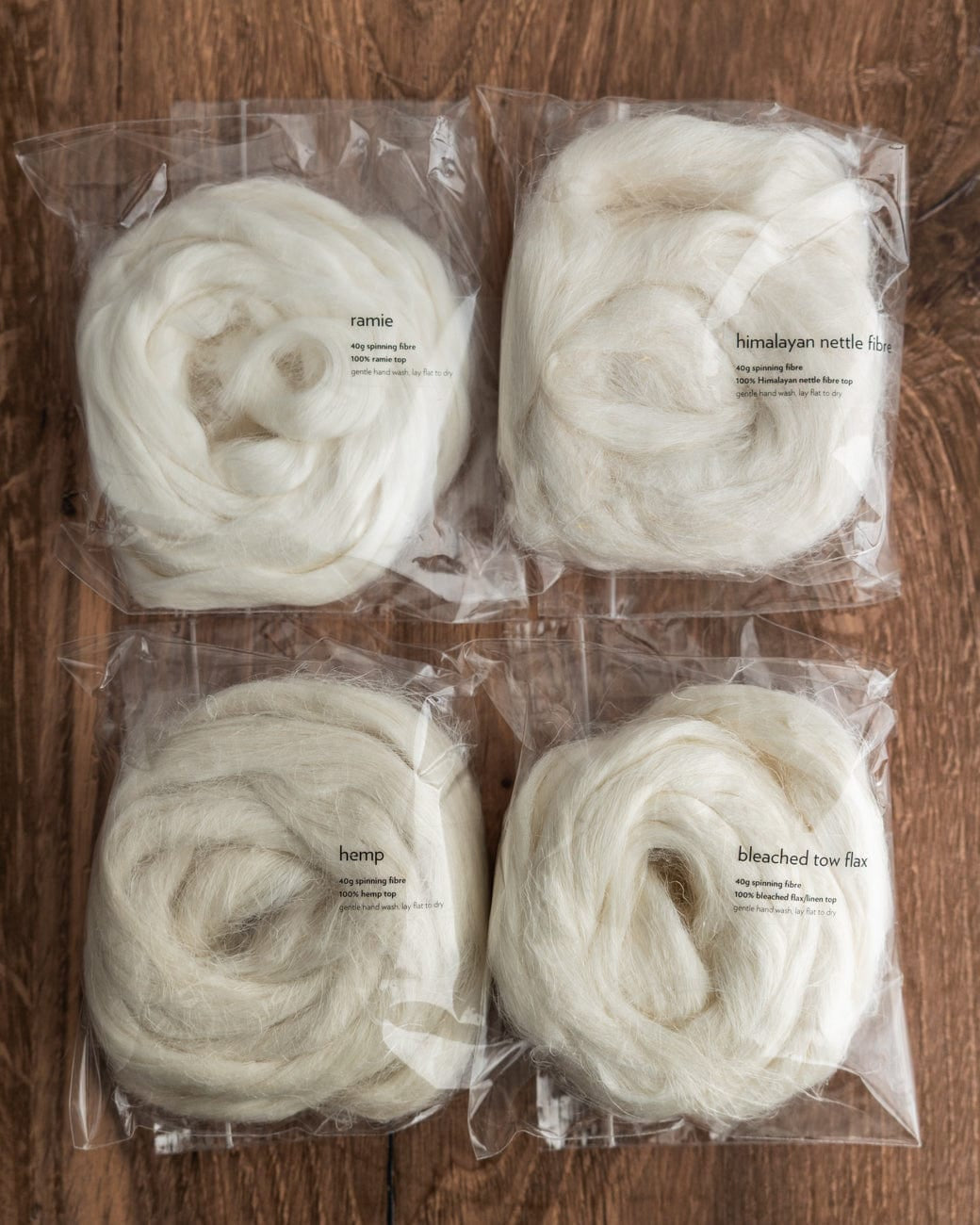 SweetGeorgia Yarns Spinning Kits Bast Fibres Sample Kit