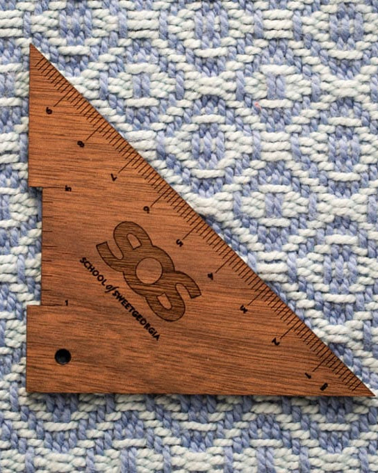 SweetGeorgia Yarns SweetGeorgia Merch SweetGeorgia Right Angle Tool - Walnut