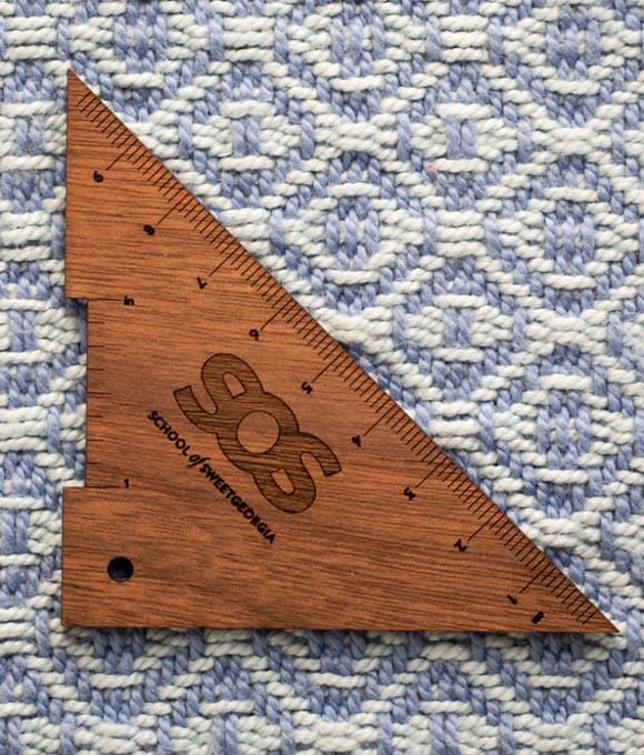 SweetGeorgia Yarns SweetGeorgia Merch SweetGeorgia Right Angle Tool - Walnut