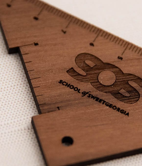 SweetGeorgia Yarns SweetGeorgia Merch SweetGeorgia Right Angle Tool - Walnut