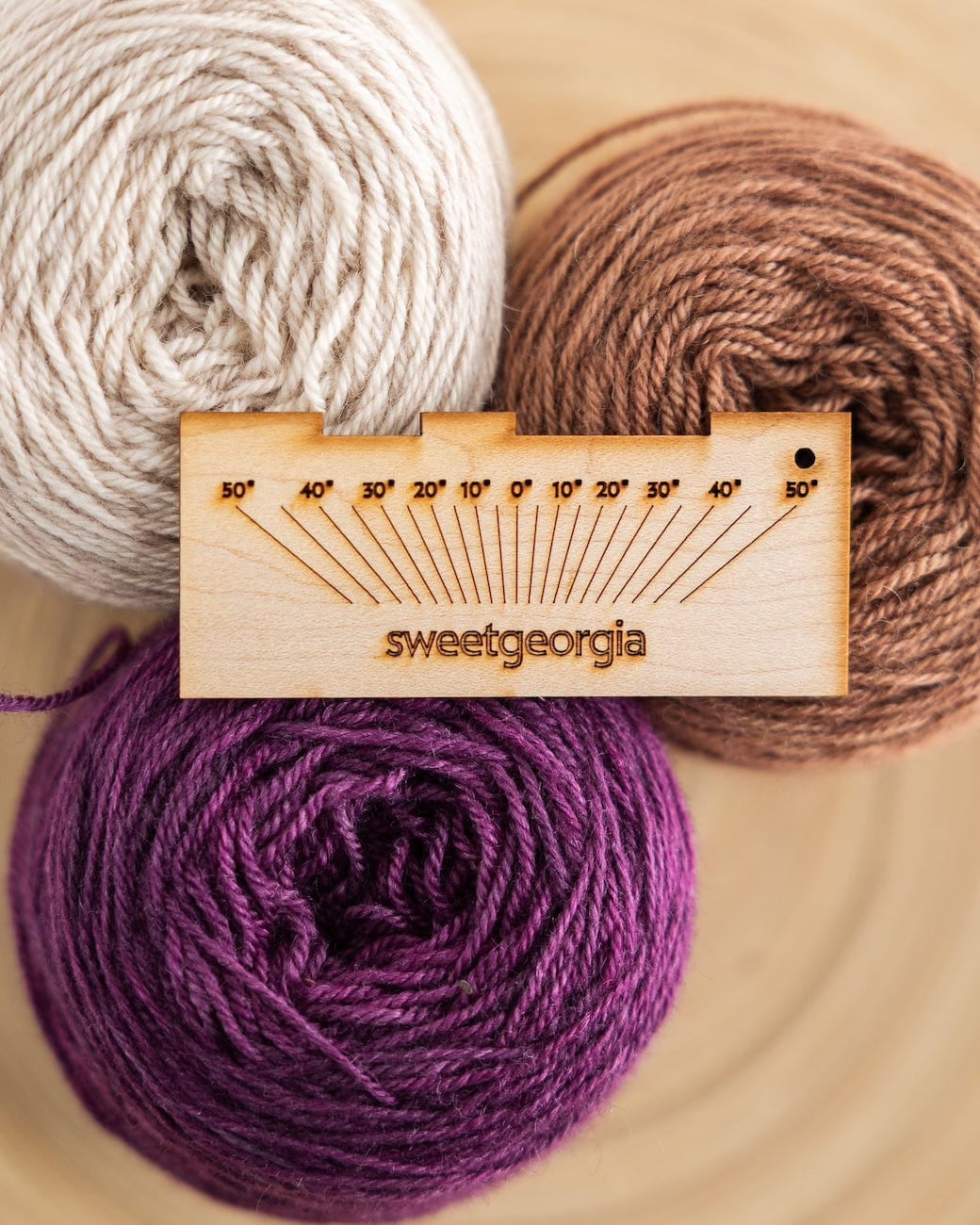 SweetGeorgia Yarns SweetGeorgia Merch SweetGeorgia Spinning Gauge - Maple