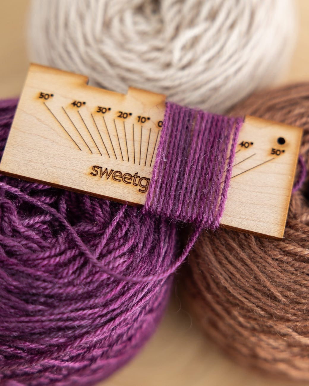 SweetGeorgia Yarns SweetGeorgia Merch SweetGeorgia Spinning Gauge - Maple