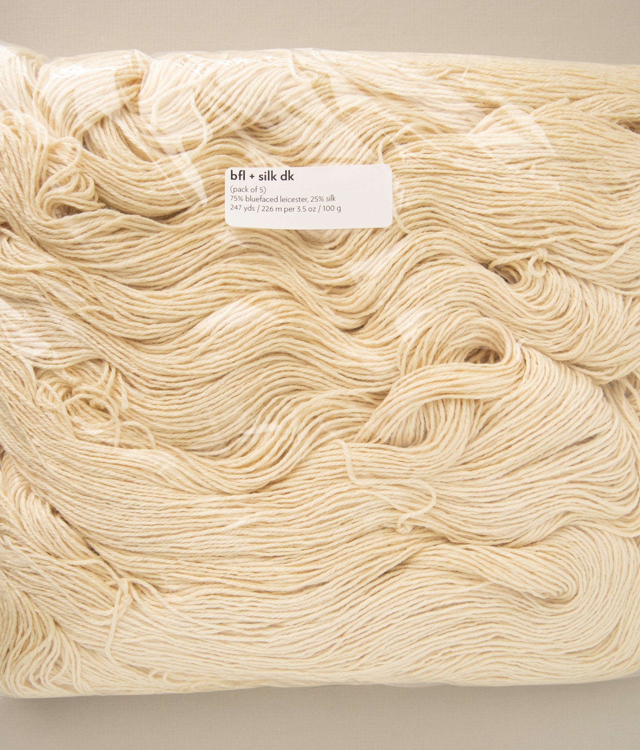 SweetGeorgia Yarns Undyed Yarns Undyed BFL+Silk DK (pack of 5)