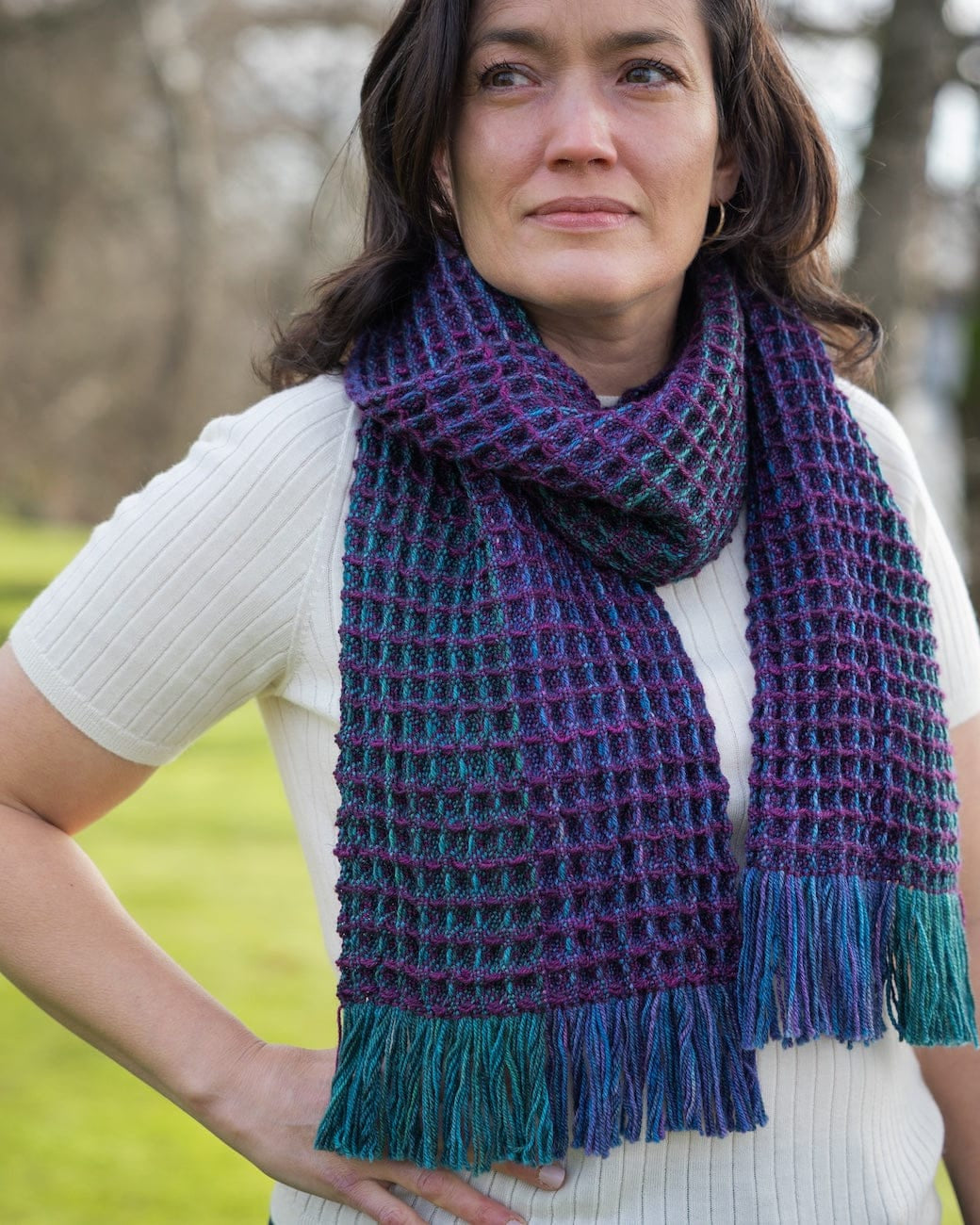 SweetGeorgia Yarns Weaving Patterns Baker Street Scarf