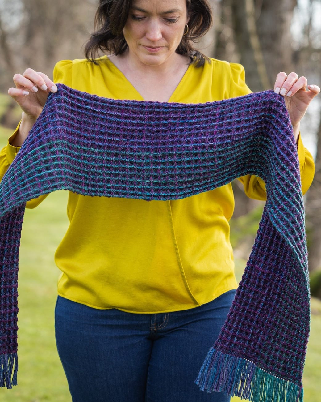 SweetGeorgia Yarns Weaving Patterns Baker Street Scarf