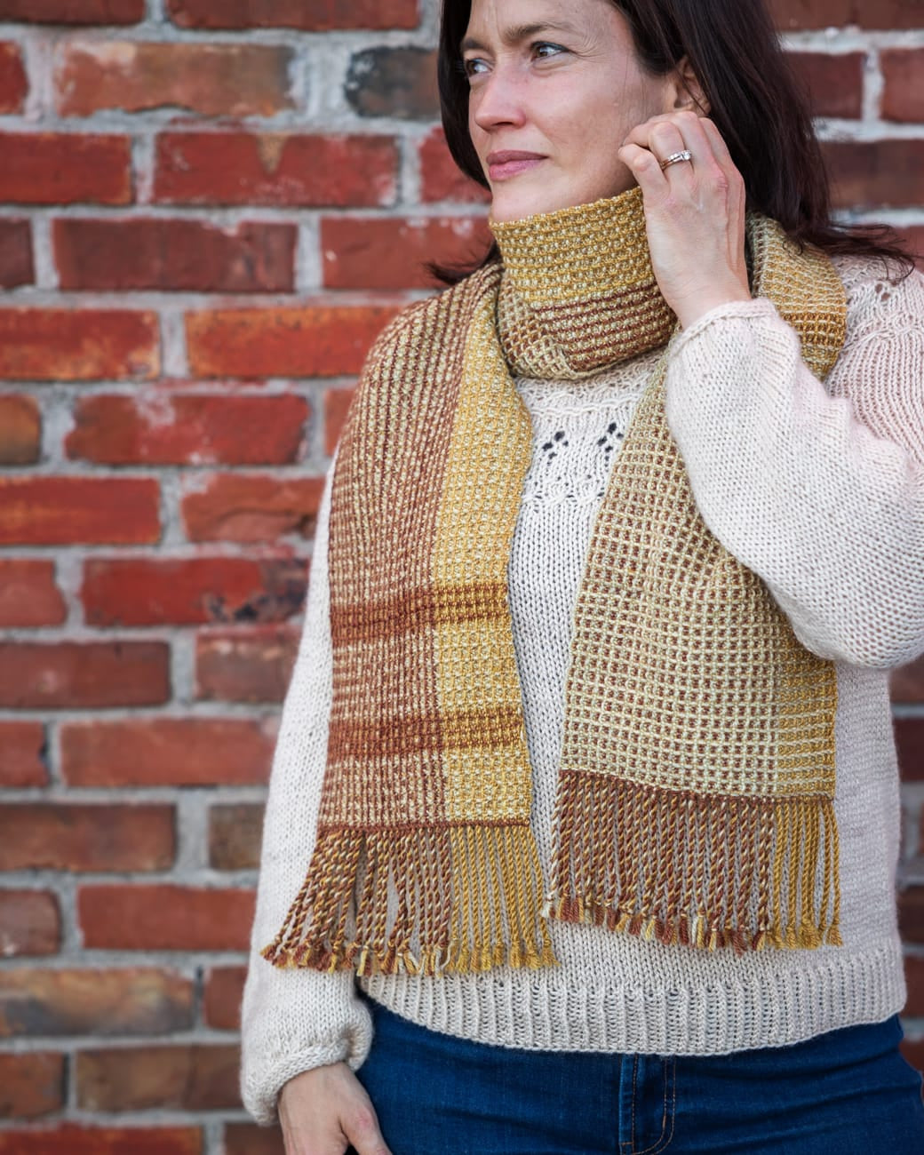SweetGeorgia Yarns Weaving Patterns Cobblestone Road Scarf