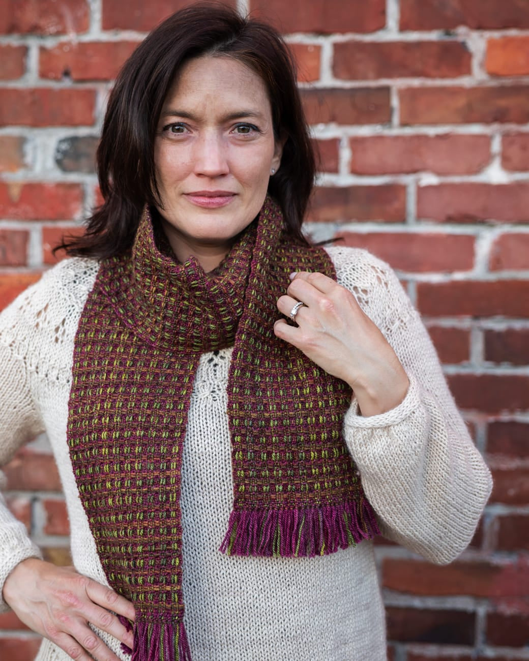 SweetGeorgia Yarns Weaving Patterns Hedgerow Lane Scarf