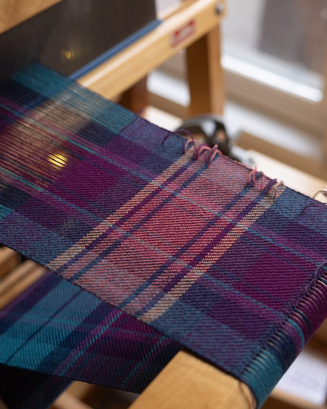 SweetGeorgia Yarns Weaving Patterns Pacific Plaid Scarf