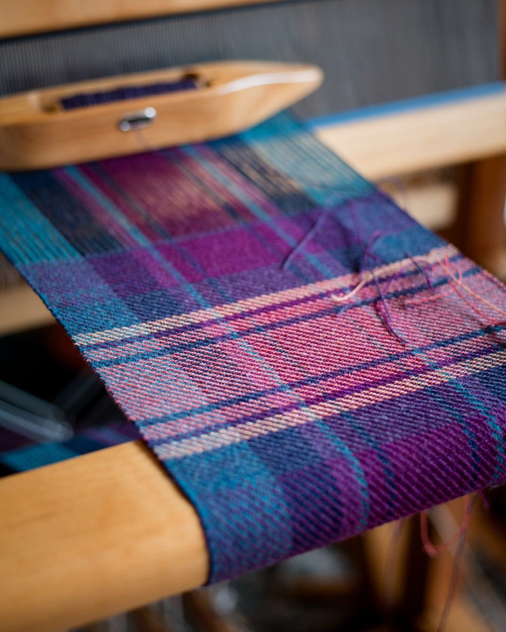 SweetGeorgia Yarns Weaving Patterns Pacific Plaid Scarf