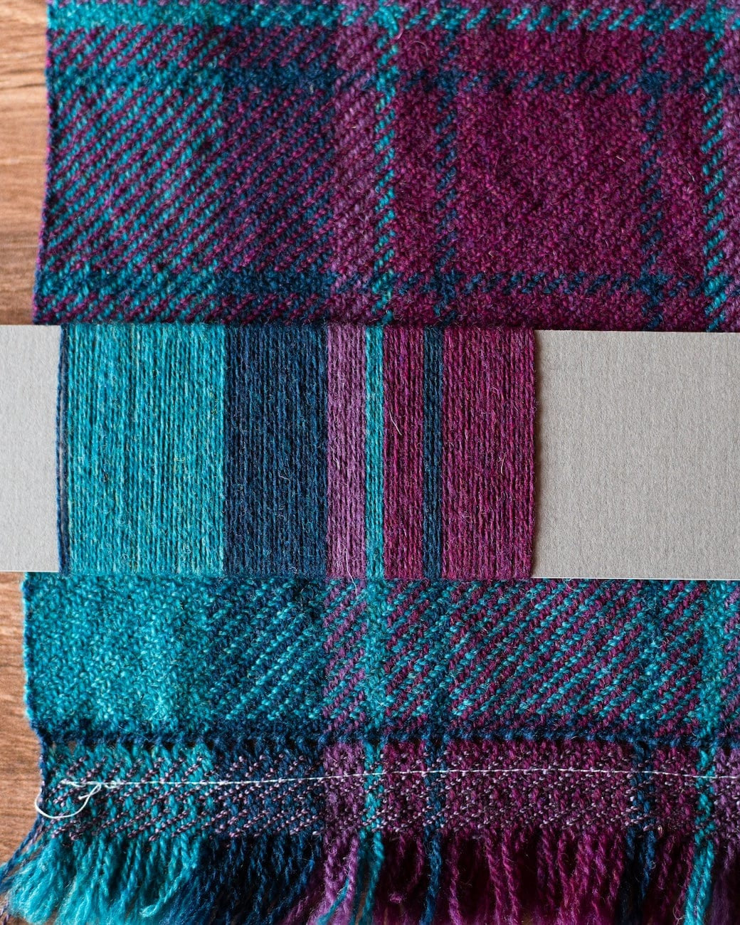 SweetGeorgia Yarns Weaving Patterns Pacific Plaid Scarf