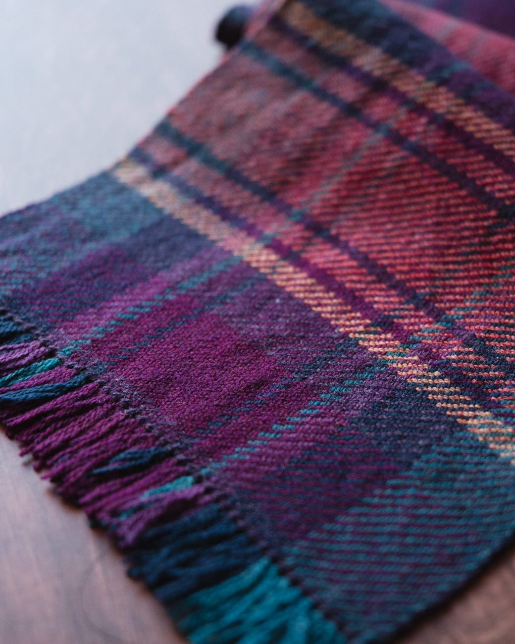SweetGeorgia Yarns Weaving Patterns Pacific Plaid Scarf