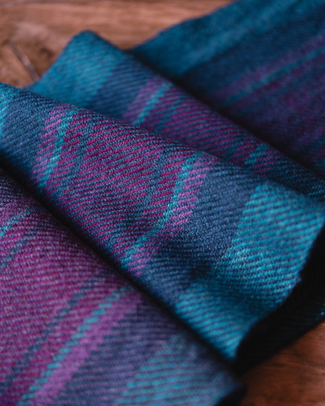 SweetGeorgia Yarns Weaving Patterns Pacific Plaid Scarf