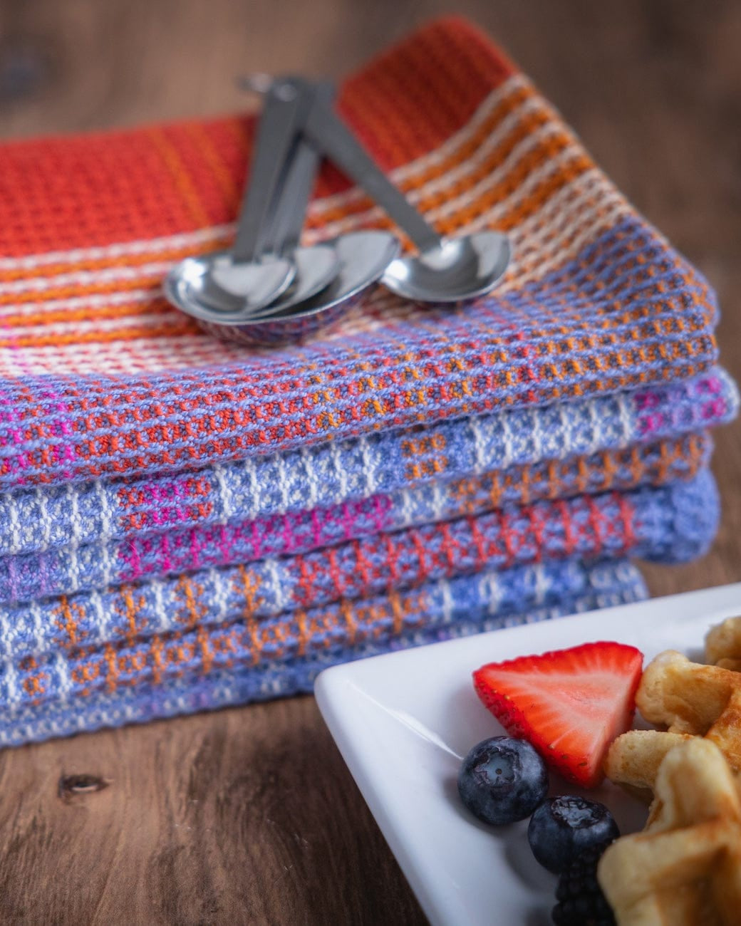 SweetGeorgia Yarns Weaving Patterns Sunday Morning Waffle Towels