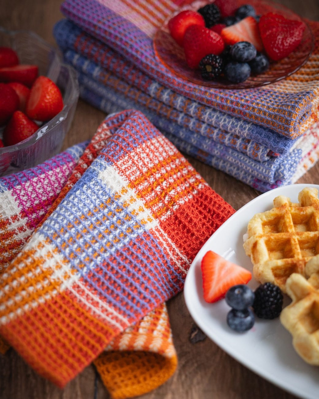 SweetGeorgia Yarns Weaving Patterns Sunday Morning Waffle Towels