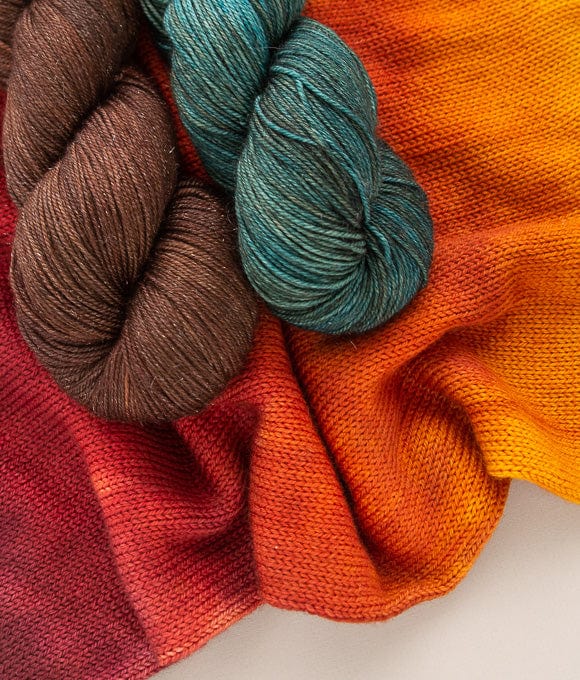 SweetGeorgia Yarns Yarn Sets Laurel Mists Mystery Knit-Along: Chimney Tops