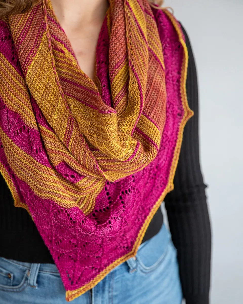 SweetGeorgia Yarns Yarn Sets Pattern Cederberg Shawl Kit