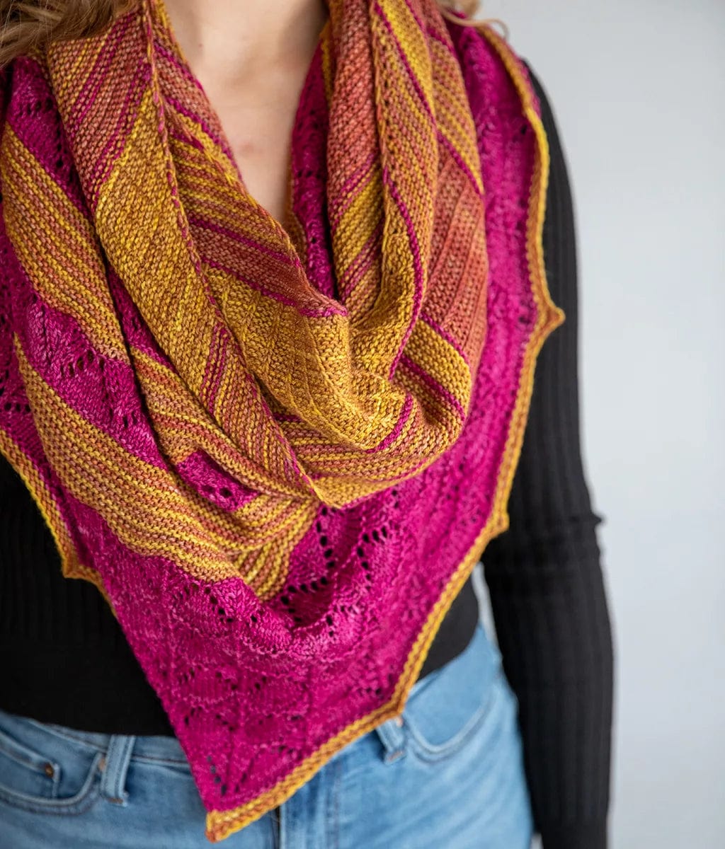 SweetGeorgia Yarns Yarn Sets Pattern Cederberg Shawl Kit