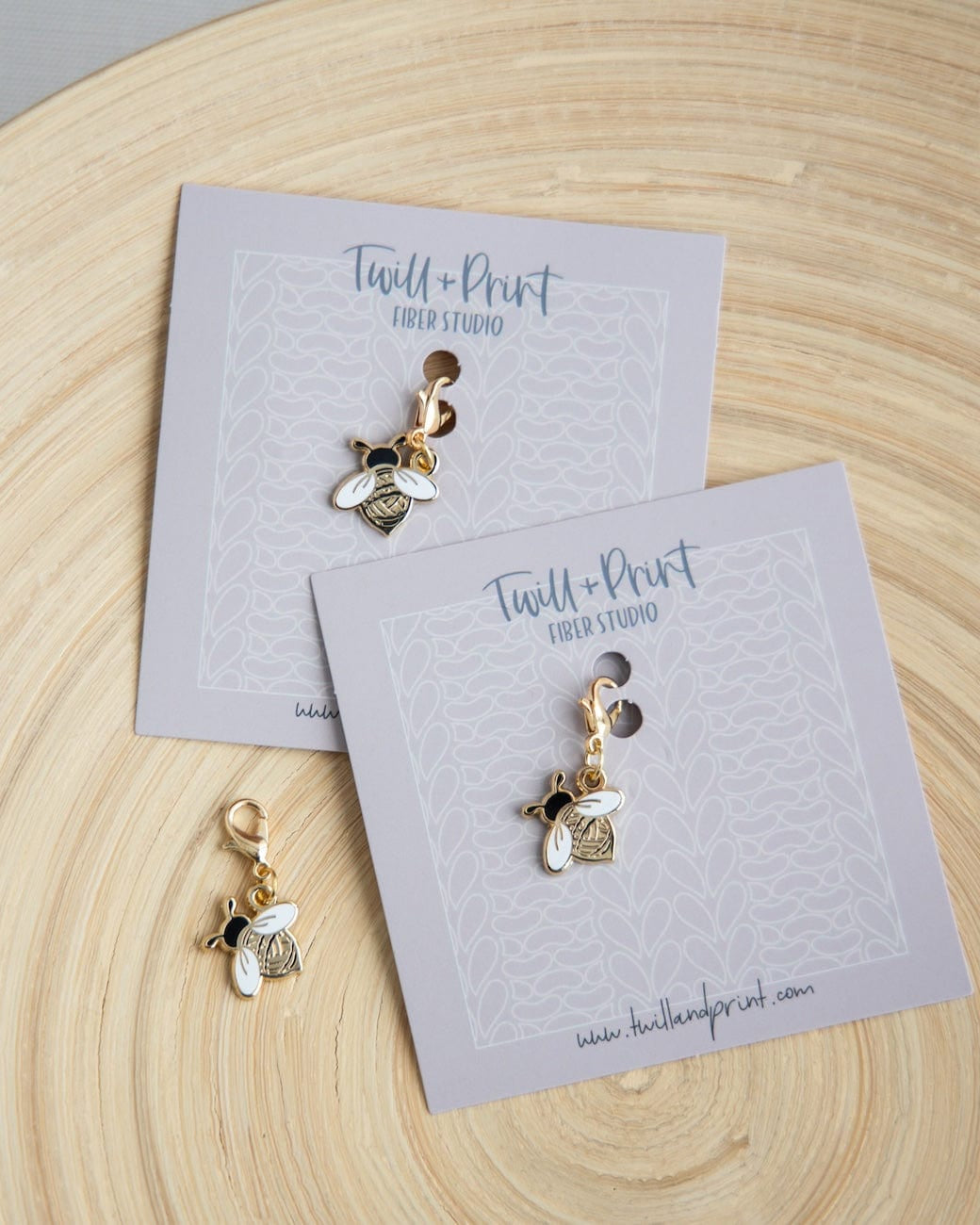 Twill & Print Tools & Accessories Stitch Markers / Woolly Bee