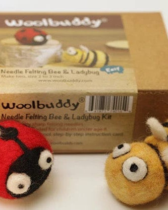 Woolbuddy Gifts Woolbuddy / Felting Kit / Lady Bug & Bee