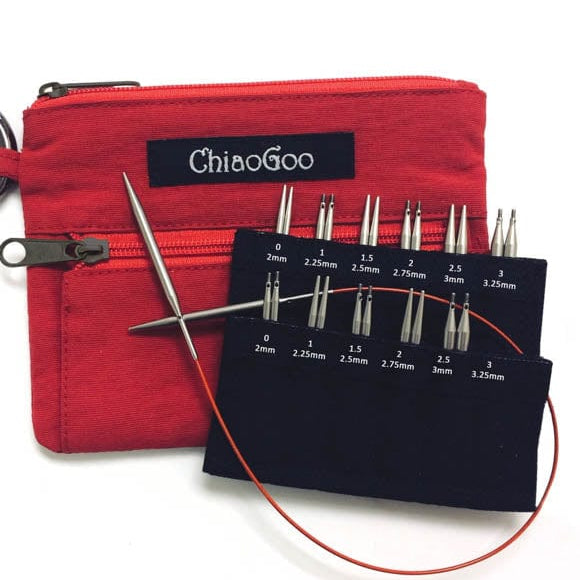 ChiaoGoo ChiaoGoo Knitting Needles US 0-3 (2-3.25 mm) ChiaoGoo / Twist Shorties Set