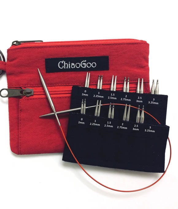 ChiaoGoo ChiaoGoo Knitting Needles US 0-3 (2-3.25 mm) ChiaoGoo / Twist Shorties Set