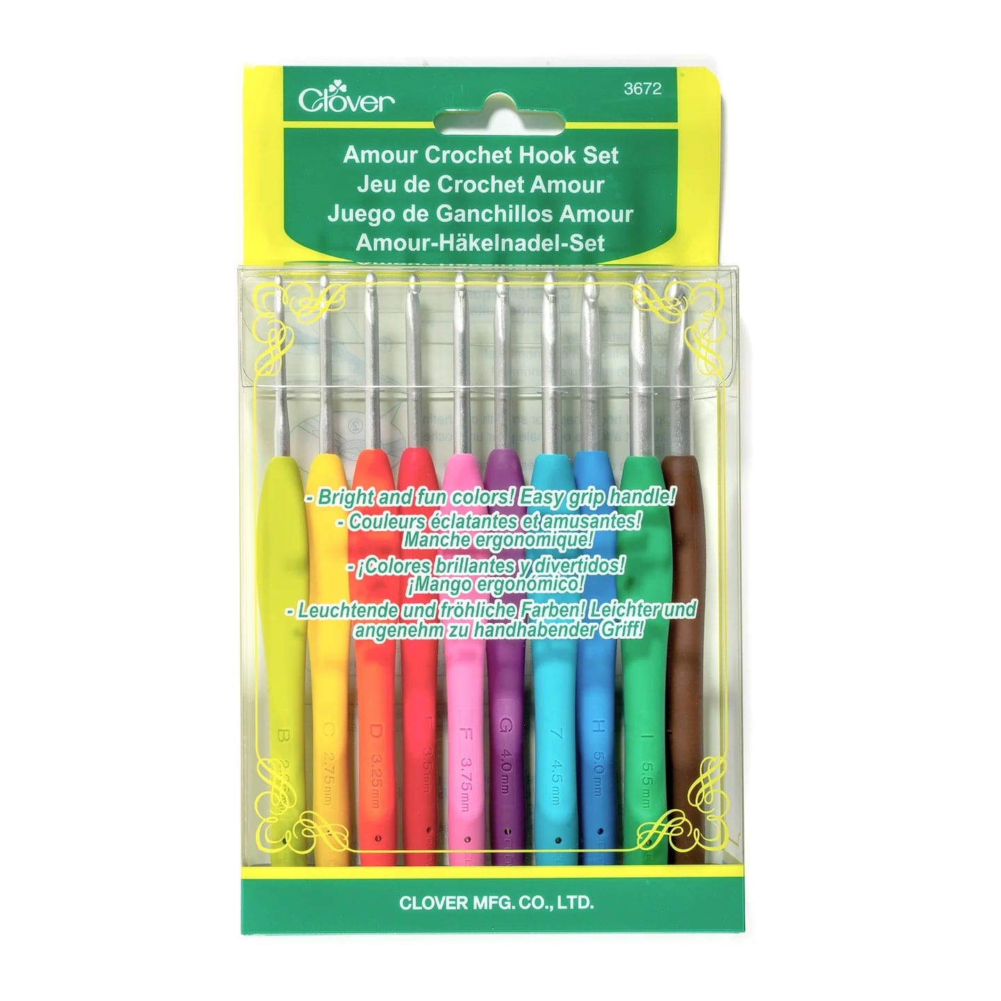 Clover Crochet Hooks Clover Amour Crochet Hook Set