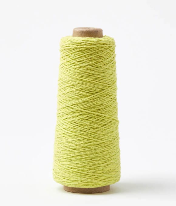 GIST Weaving Yarn Chartreuse Sero Silk Noil Weaving Yarn