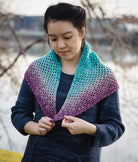 SweetGeorgia Yarns Crochet Patterns Coast to Colour Shawl