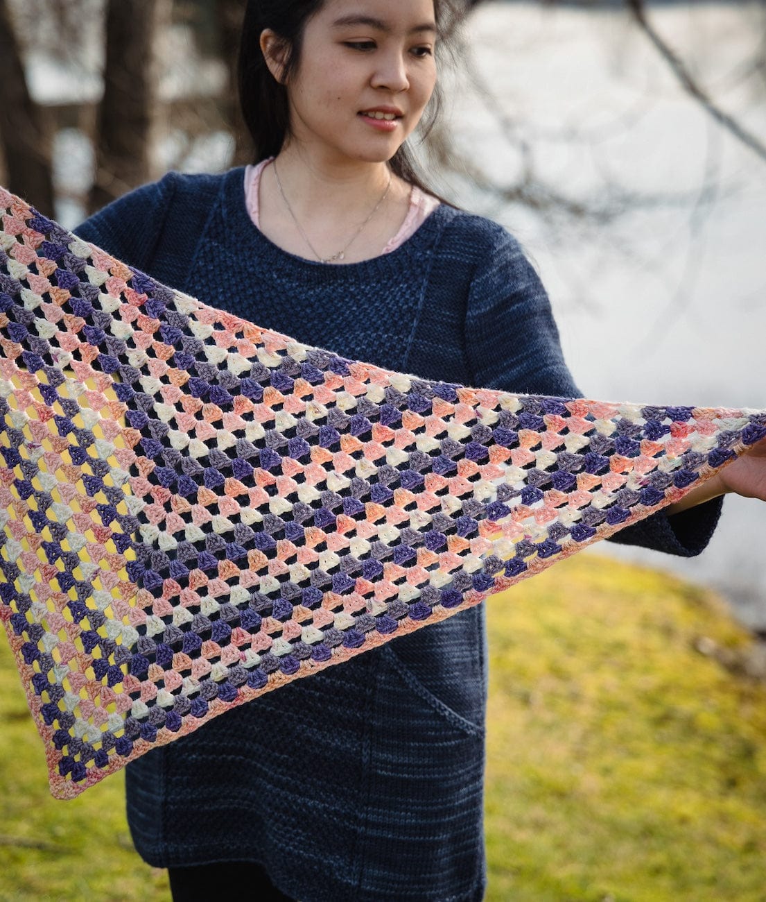 SweetGeorgia Yarns Crochet Patterns Coast to Colour Shawl