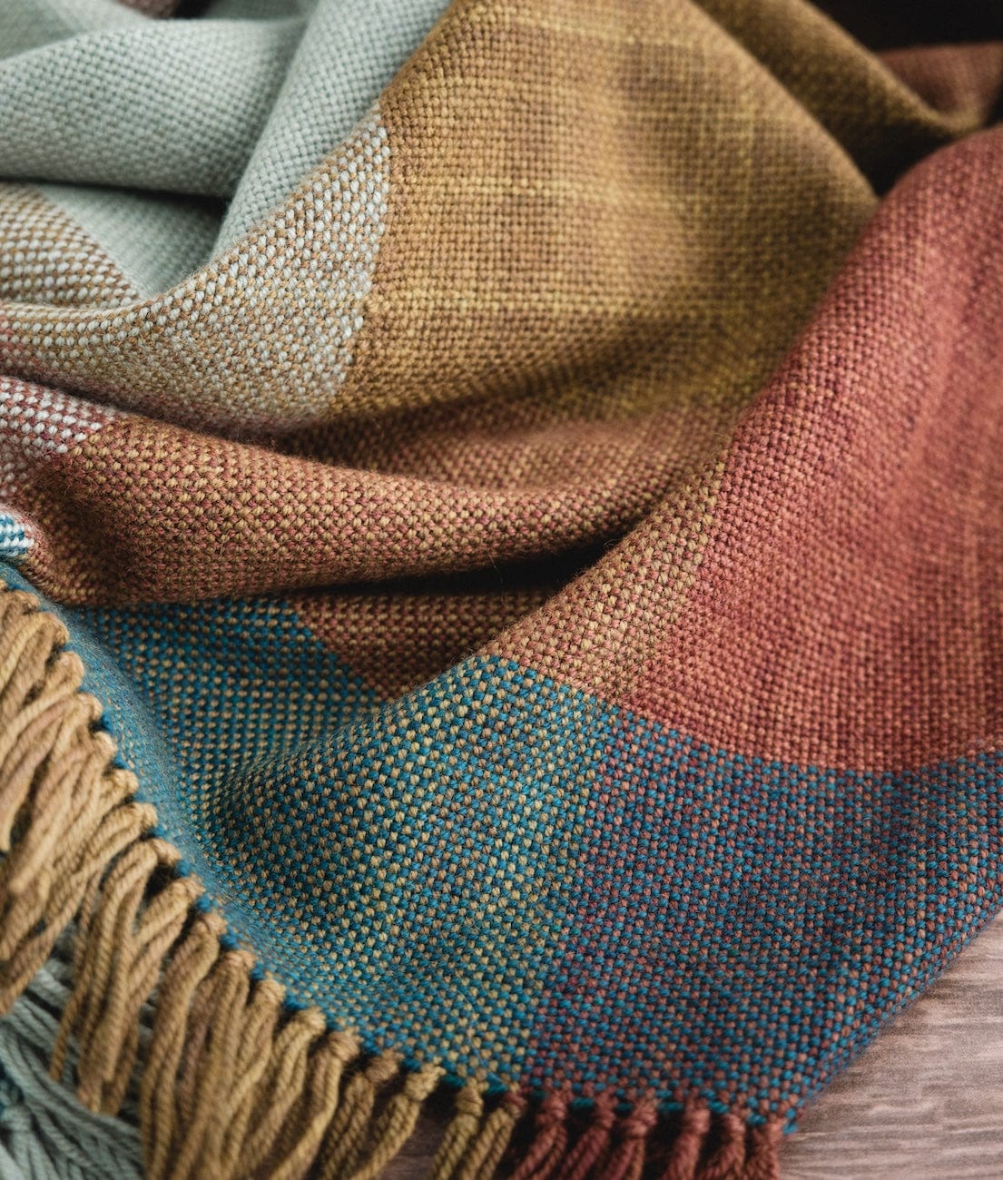 SweetGeorgia Yarns DK Yarns Minimalist Double Weave Blanket Yarn Set / Bluegrass