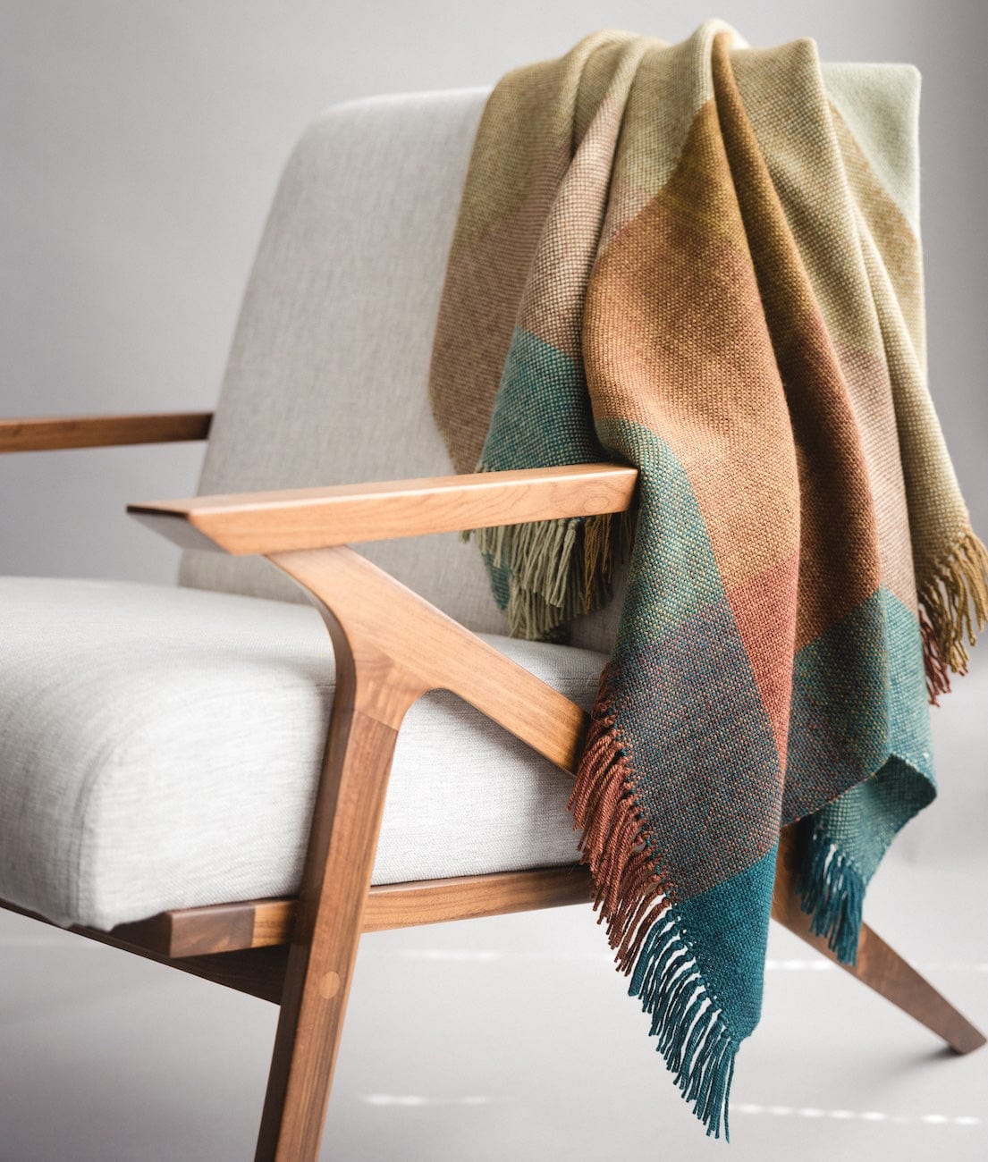 SweetGeorgia Yarns DK Yarns Minimalist Double Weave Blanket Yarn Set / Bluegrass