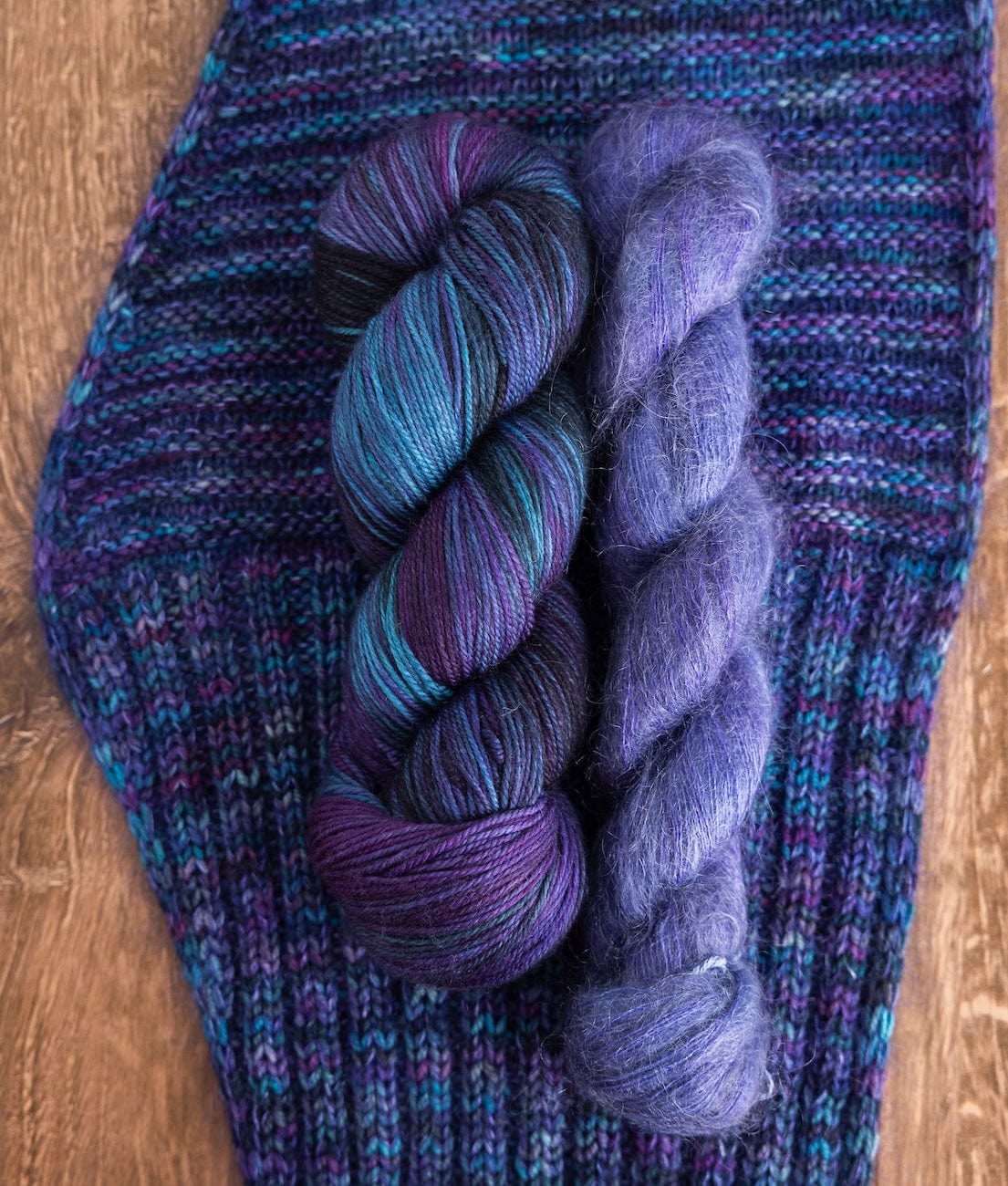 SweetGeorgia Yarns Fingering Yarns Rib Welt Scarf Yarn Set