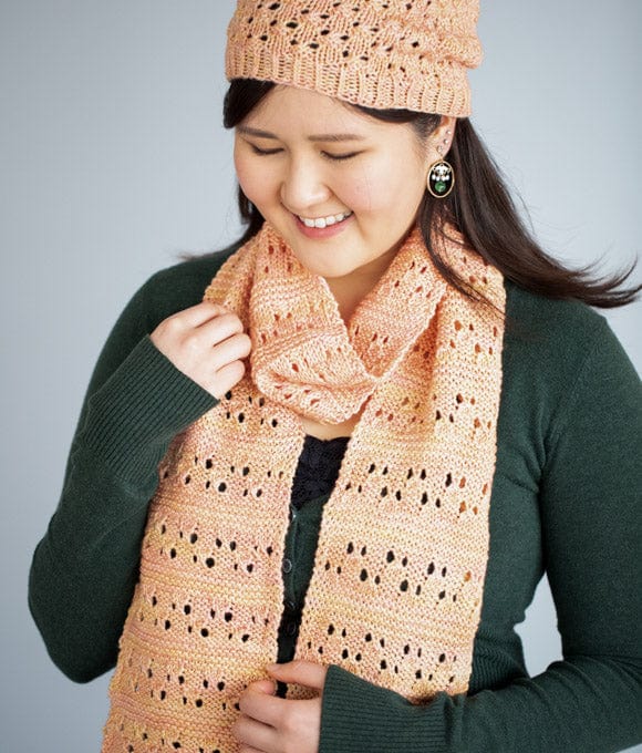 SweetGeorgia Yarns Knitting Patterns Candied Peach Set