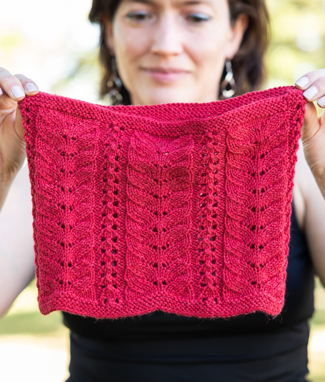 SweetGeorgia Yarns Knitting Patterns Cherry Lane Cowl