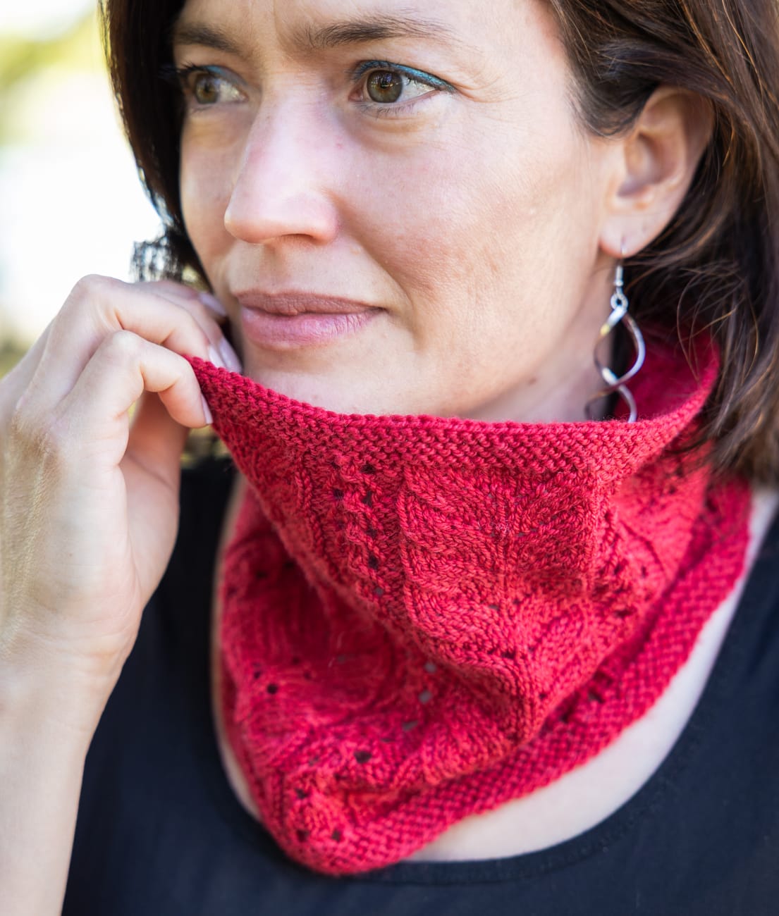 SweetGeorgia Yarns Knitting Patterns Cherry Lane Cowl