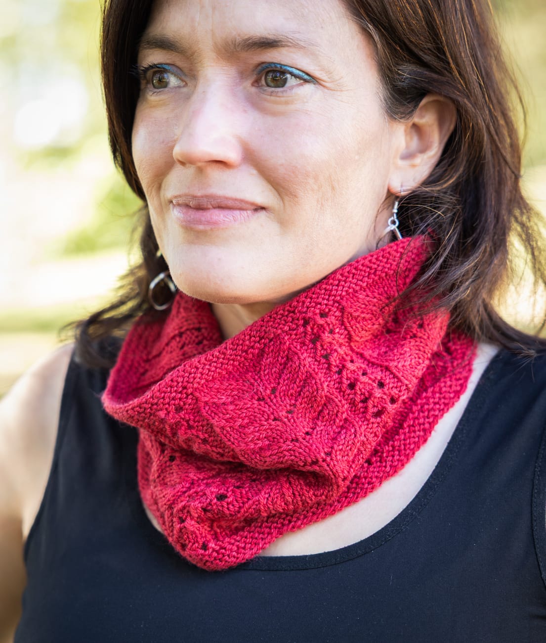 SweetGeorgia Yarns Knitting Patterns Cherry Lane Cowl