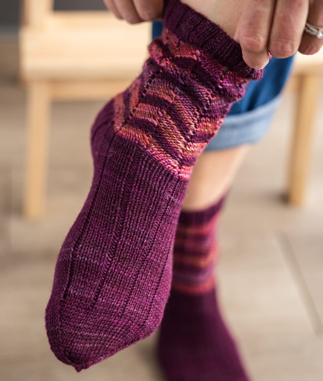 SweetGeorgia Yarns Knitting Patterns Petal Socks