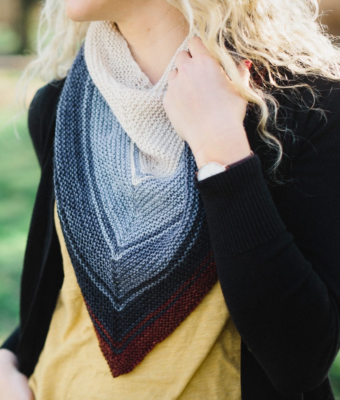 SweetGeorgia Yarns Knitting Patterns Reverb Shawl