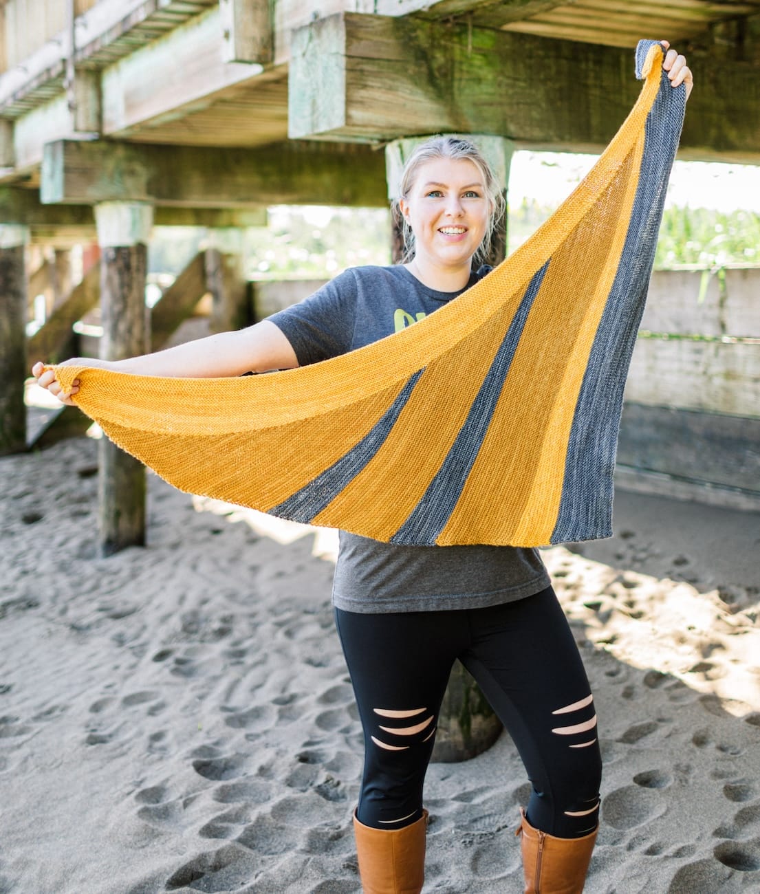 SweetGeorgia Yarns Knitting Patterns Sail Shawl
