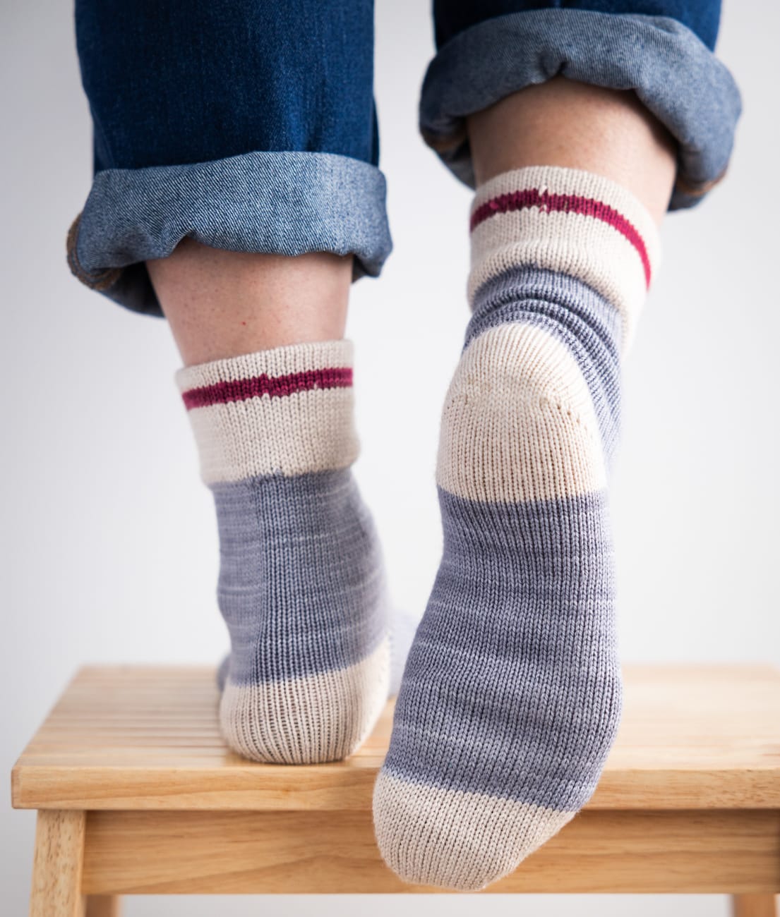 SweetGeorgia Yarns Machine Knitting Patterns Classic Cabin Socks